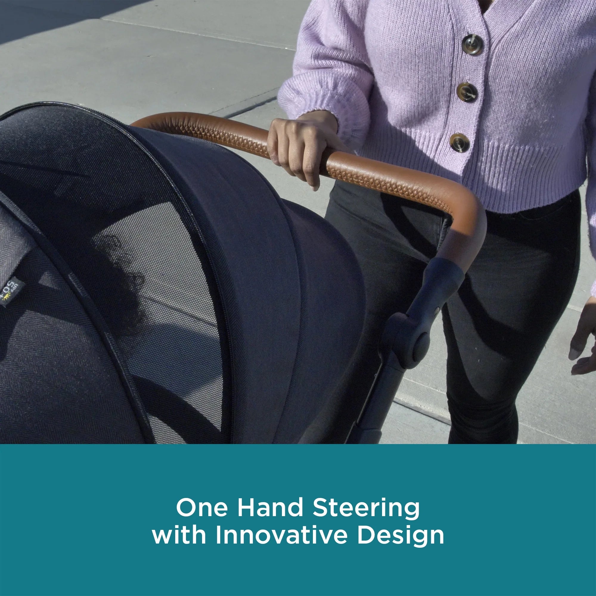 Double Tandem Stroller, Black Herringbone P922