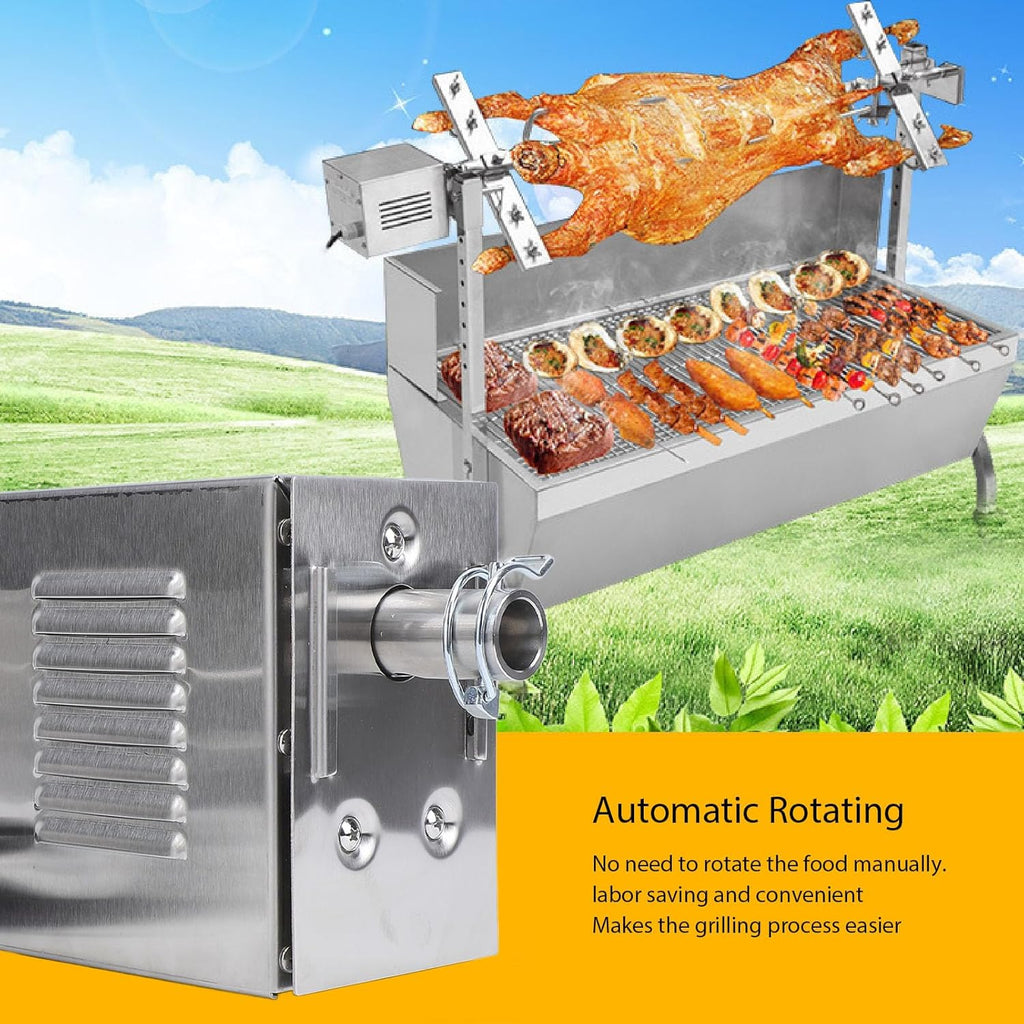 Electric Grill Rotisserie Motor, Stainless Steel Barbecue Replacement G23030