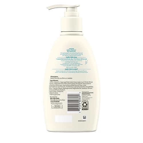 Calm + Restore Body Moisturizer Gel for Sensitive Skin, Lightweight, Fragrance Free, 12 OZ P55814