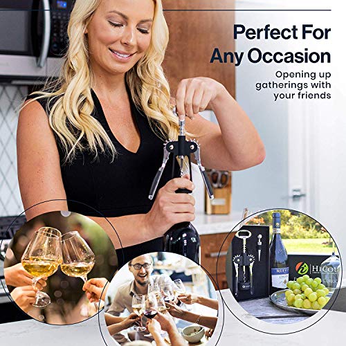 Wine Opener with Winged Grip and Stopper P183