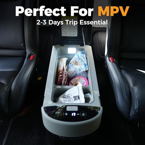 12V Portable Car Refrigerator 16 Quart Electric Cooler for Camping and Travel D18403