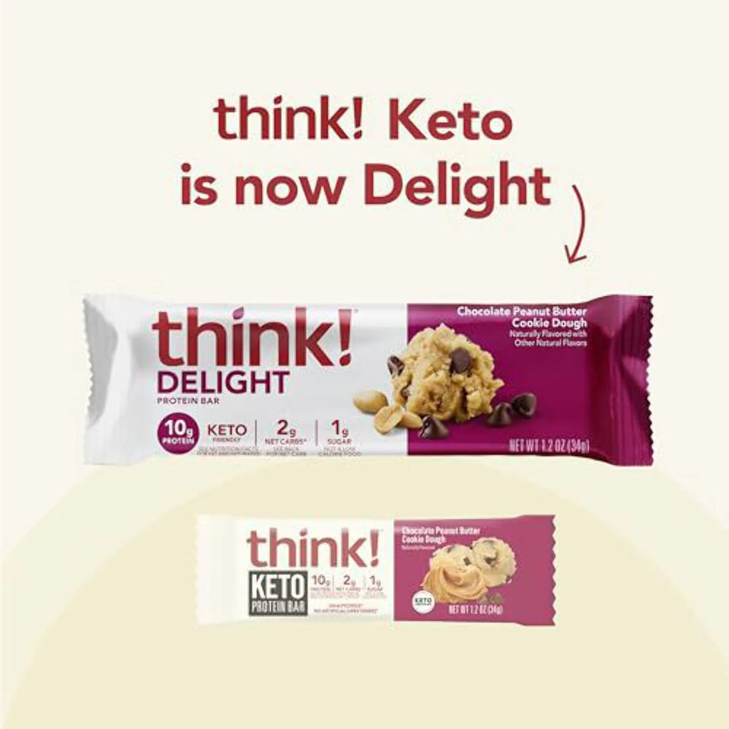 Keto Protein Bars, Chocolate Peanut Butter Cookie Dough, 10 Bars P9528