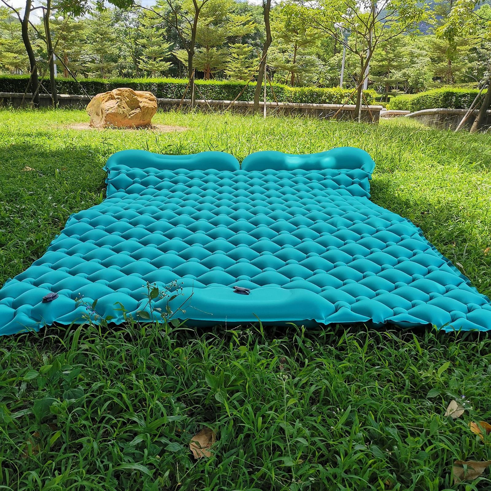 Inflatable 2 Person Camping Sleeping Pad with Pillow P5459