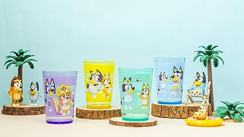 Nesting Tumbler Set 4-Pack, Durable Plastic Cups for Kids, 14.5 oz P846192