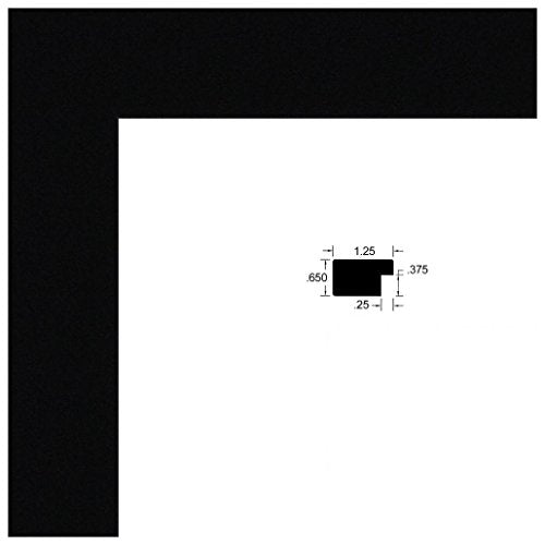 10x20 Inch Black Picture Frame with Regular Glass Y4257