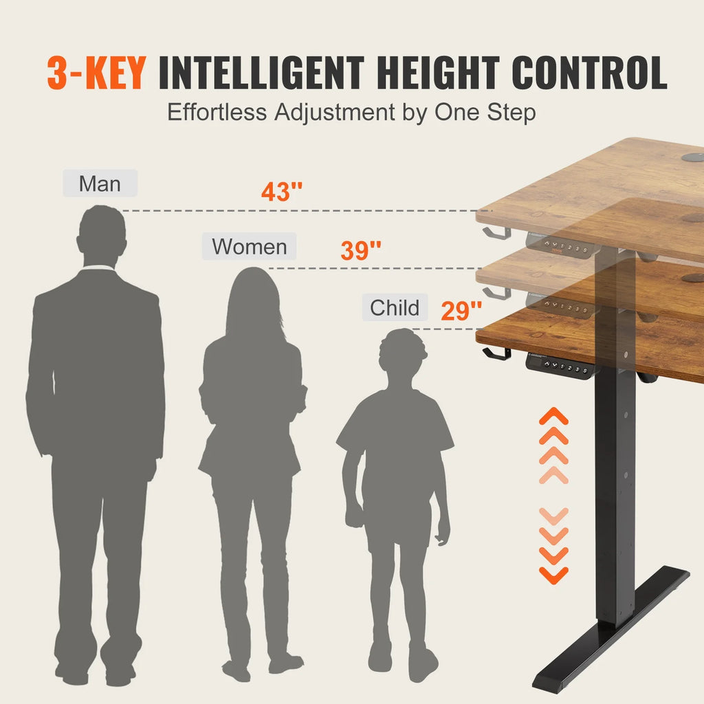 Adjustable Height Standing Desk Electric for Home Office U688