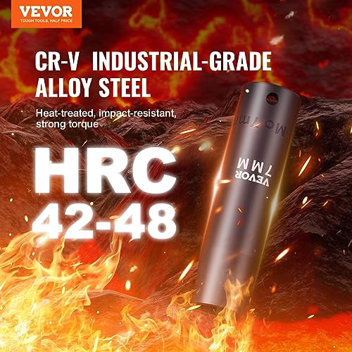 1/2" Drive Impact Socket Set, 23 Piece, SAE & Metric, Cr-V Alloy Steel R7208