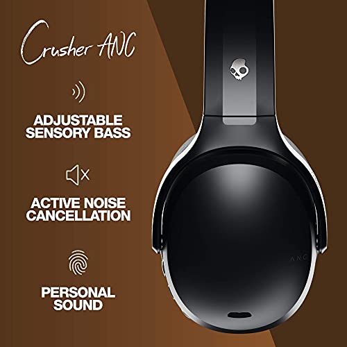 Wireless Noise Canceling Over-Ear Headphones - Black/Tan (Renewed) C4699