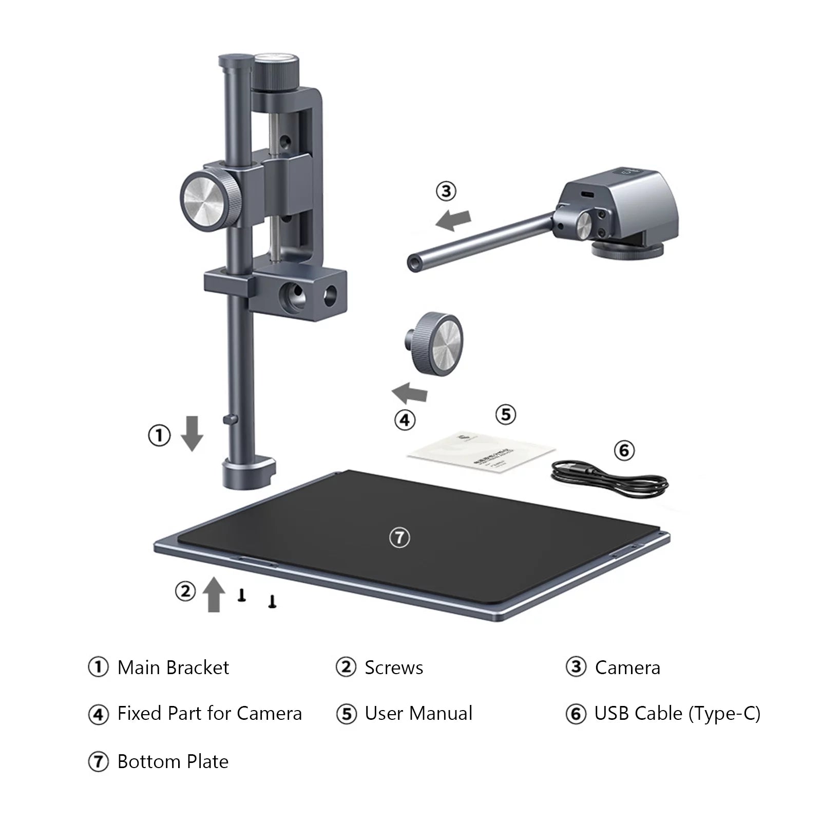 PCBA Thermal Analyzer 260x200 Circuit Board Infrared Thermal Imaging with Adjustable Metal Bracket C7043
