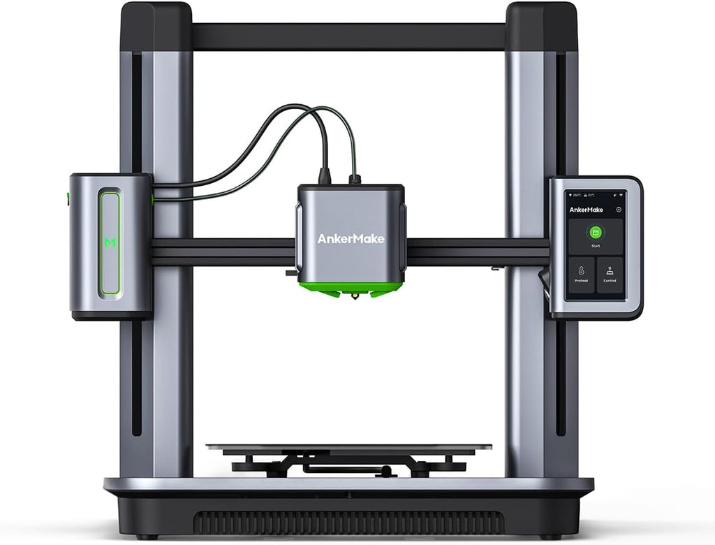 AnkerMake M5 3D Printer, Powerboost, High Speed Upgraded to 500 mm/s, Fast Mode, Smooth Detail, Intuitive Control, Error Detection with AI Camera, Auto-Leveling, Integrated Die-Cast Aluminum Alloy