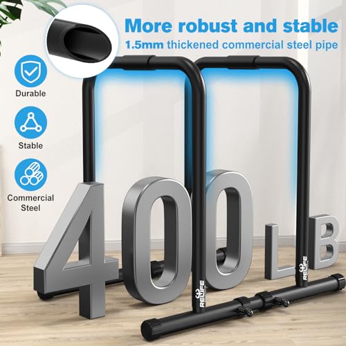 Dip Station Heavy Duty Dip Stands Fitness Workout Parallette Push Up Stand K7569