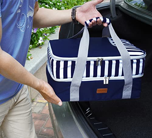 Insulated Casserole Carrier Bag for Hot & Cold Food, Fits 9x13 Baking Dish I4865