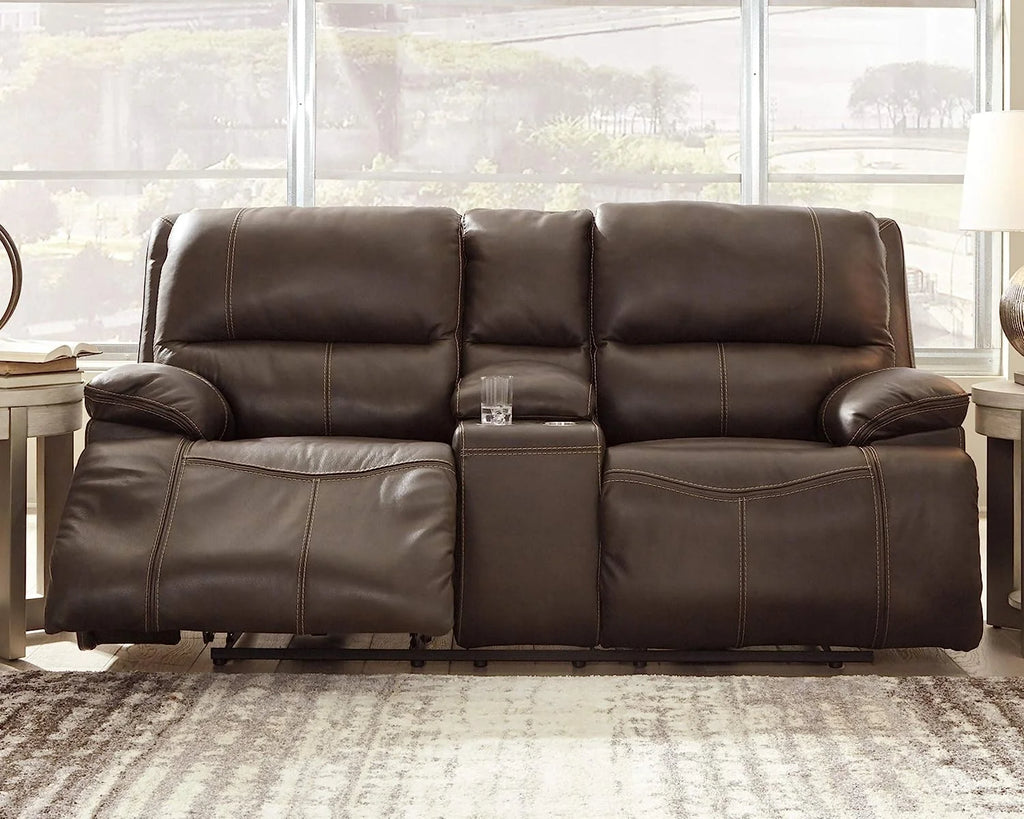 Leather Power Reclining Loveseat Q90491