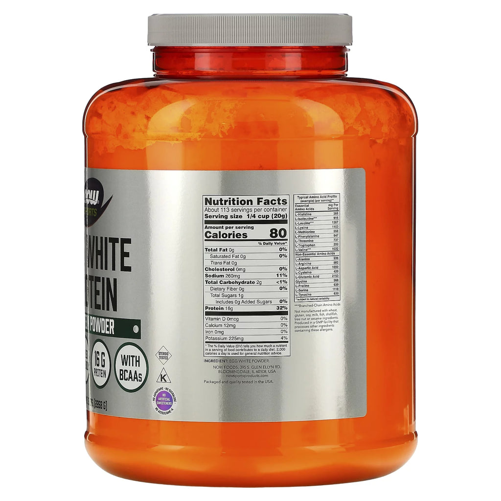 Egg White Protein Powder, Unflavored, 5 lbs B731397
