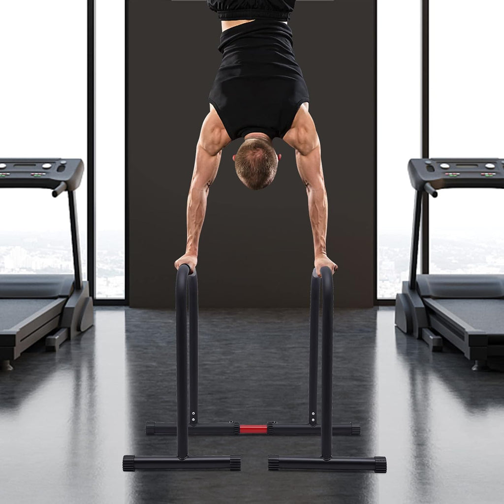 Dip Stand Adjustable Parallel Bars for Tricep Dips and Pull-Ups Z889170