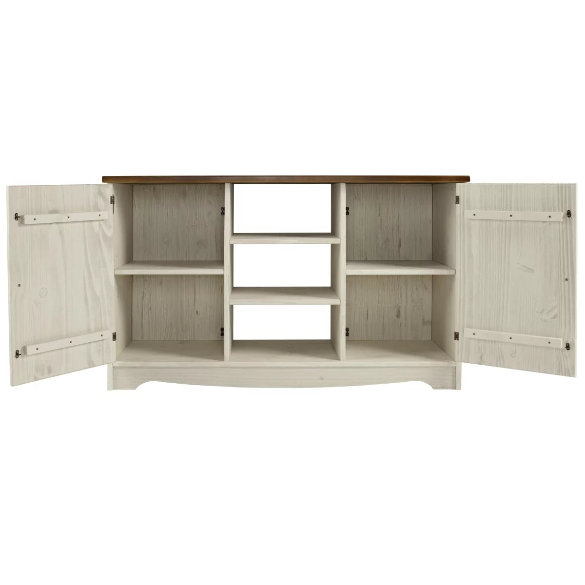 White Distressed Wood Buffet Sideboard X4573