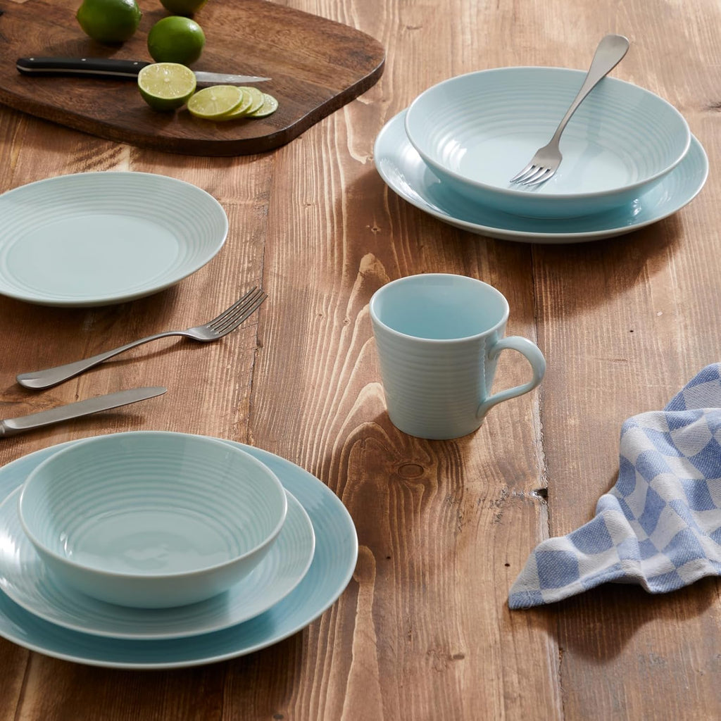 Maze Blue Pasta Bowl, Set of 4, 9.5" Q793644
