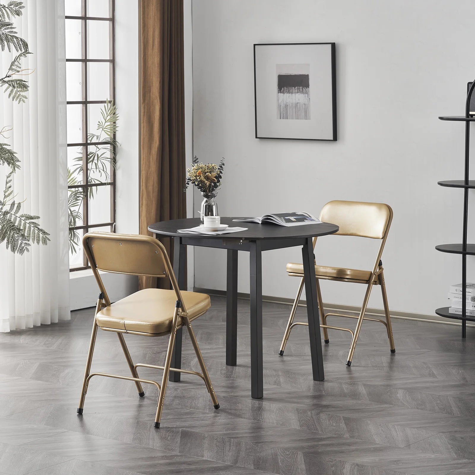 2 Pack Metal Folding Chairs with Padded Seat and Back R816178