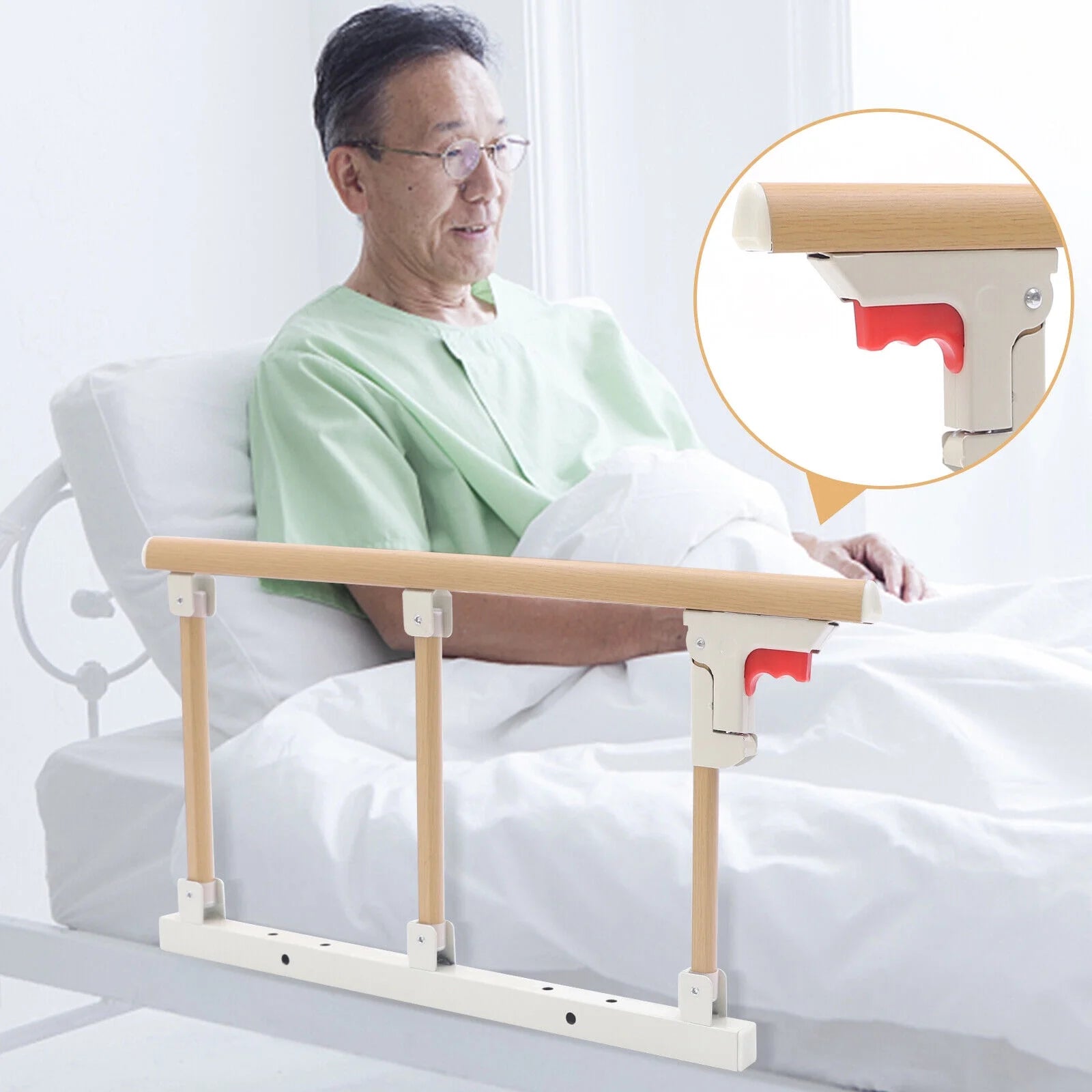 Bed Side Rail Safety Guard for Elderly Adults K577344