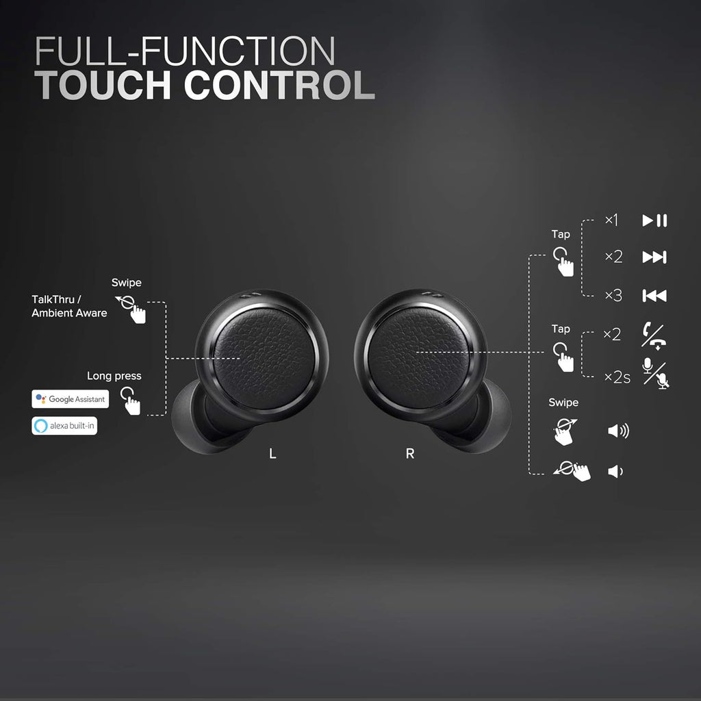 Wireless Earbuds Black (Renewed) F23329