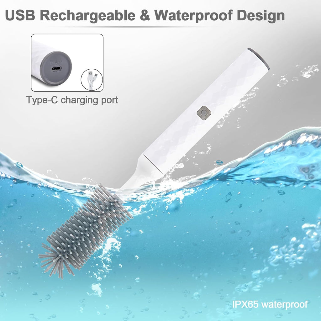 Electric Baby Bottle Brush Set, 360° High-Speed Rotation, Waterproof N467572