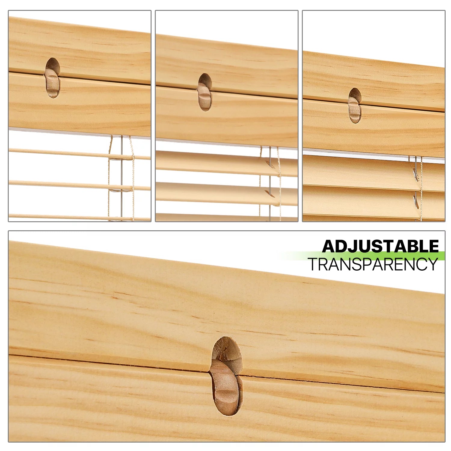 5.6 ft Foldable Room Divider, 3 Panel Wood Privacy Screen U937420