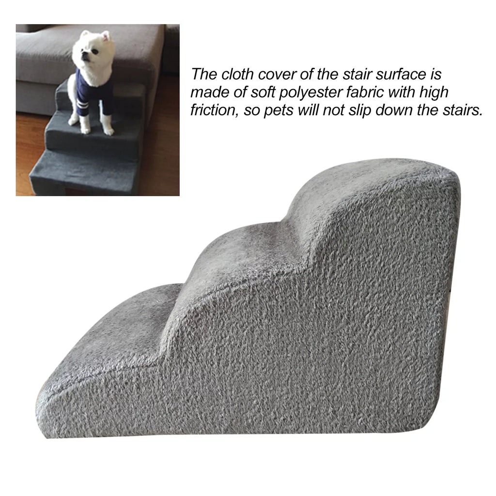 Removable Non-slip Pet Stairs with Washable Cover Y422