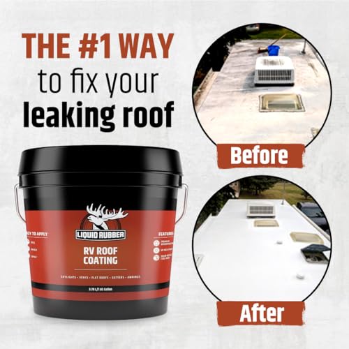 RV Roof Coating - Solar Reflective Sealant, Waterproof, 1 Gallon A976497
