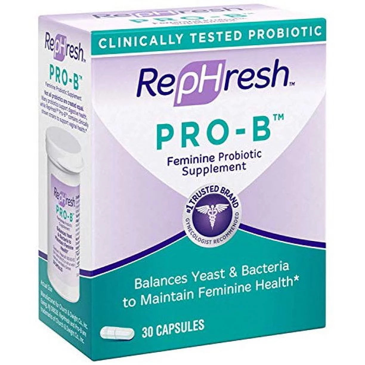 Probiotic Feminine Supplement Capsules, 30 Count K766821