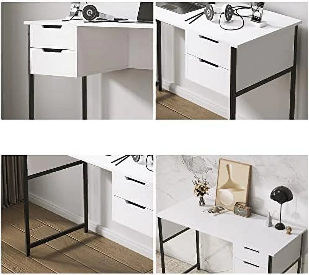 Small Computer Desk with Drawer for Small Spaces Q536305