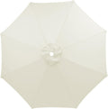9.8ft Patio Umbrella canopy, umbrella outdoor patio Replacement Top Cover with 8 Ribs, 9ft Canopy for Yard, Garden, Beach (White)