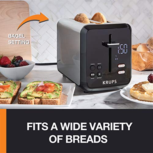 2 Slice Toaster Stainless Steel with Wide Slots, Defrost, Reheat, 7 Browning Levels P496