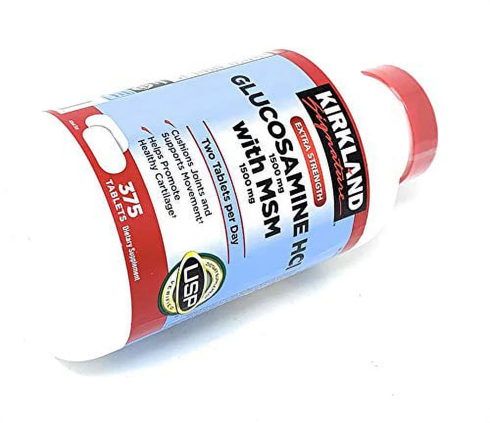 Glucosamine HCI 1500mg with MSM 1500mg, 375 Tablets Q890492
