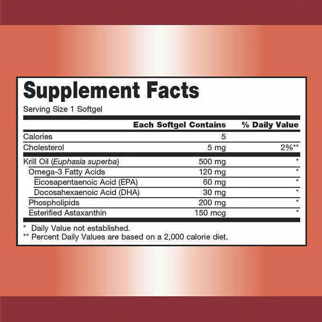 Krill Oil 500 mg, 160 Softgels J151