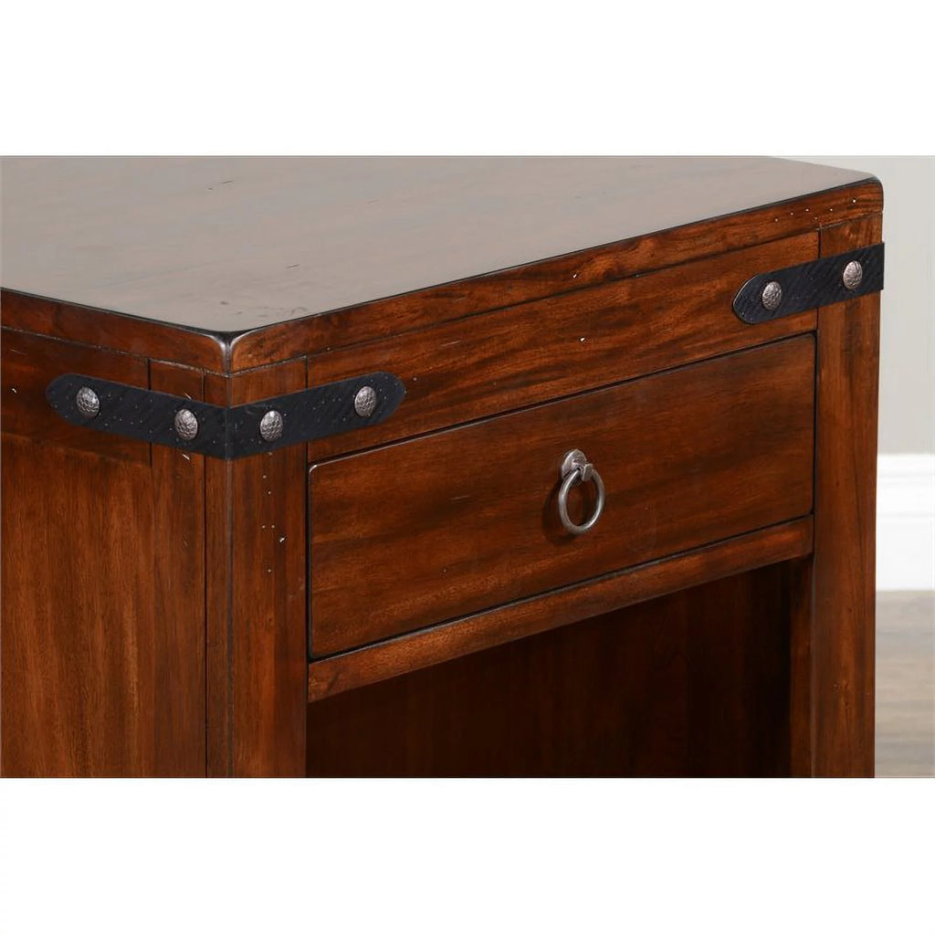 Traditional Wood End Table, Dark Chocolate, Set of 2 T9041