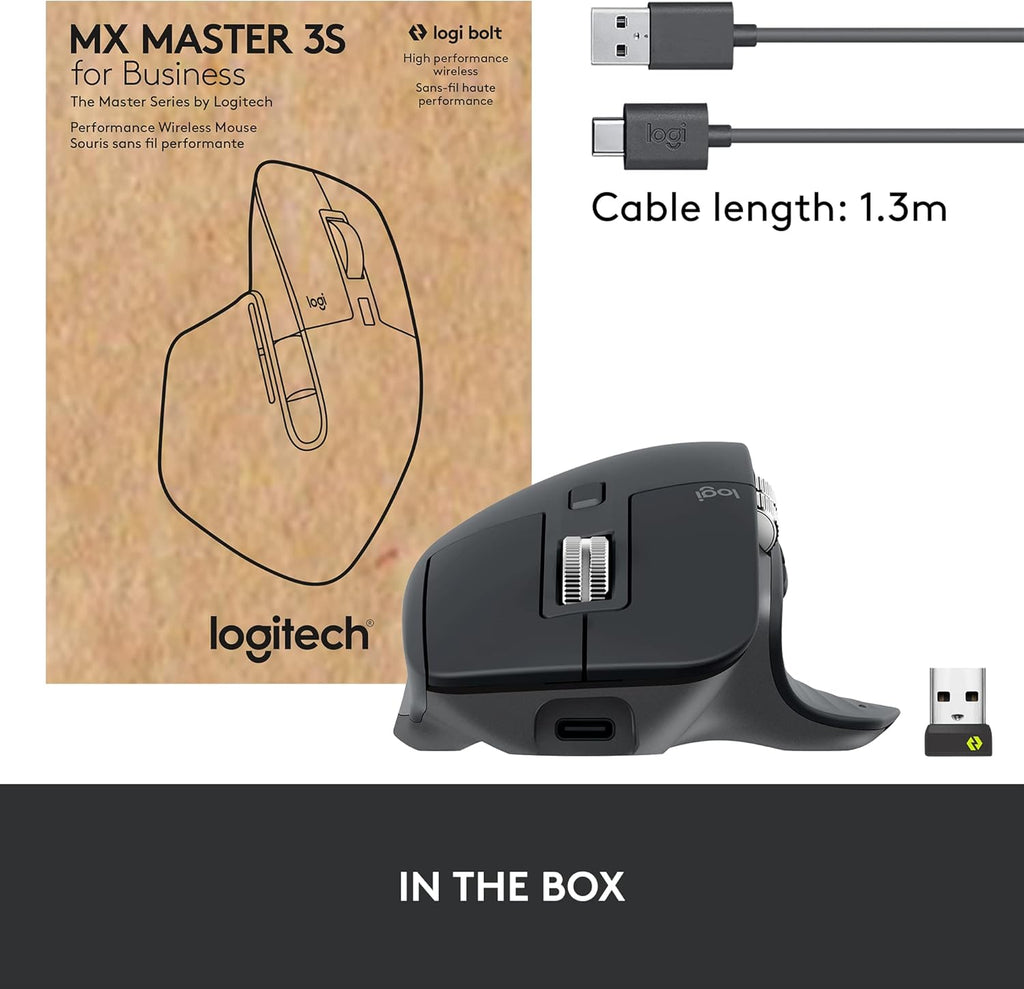 Wireless Mouse with Quiet Clicks, 8K DPI, Bluetooth, USB-C Charging O390330