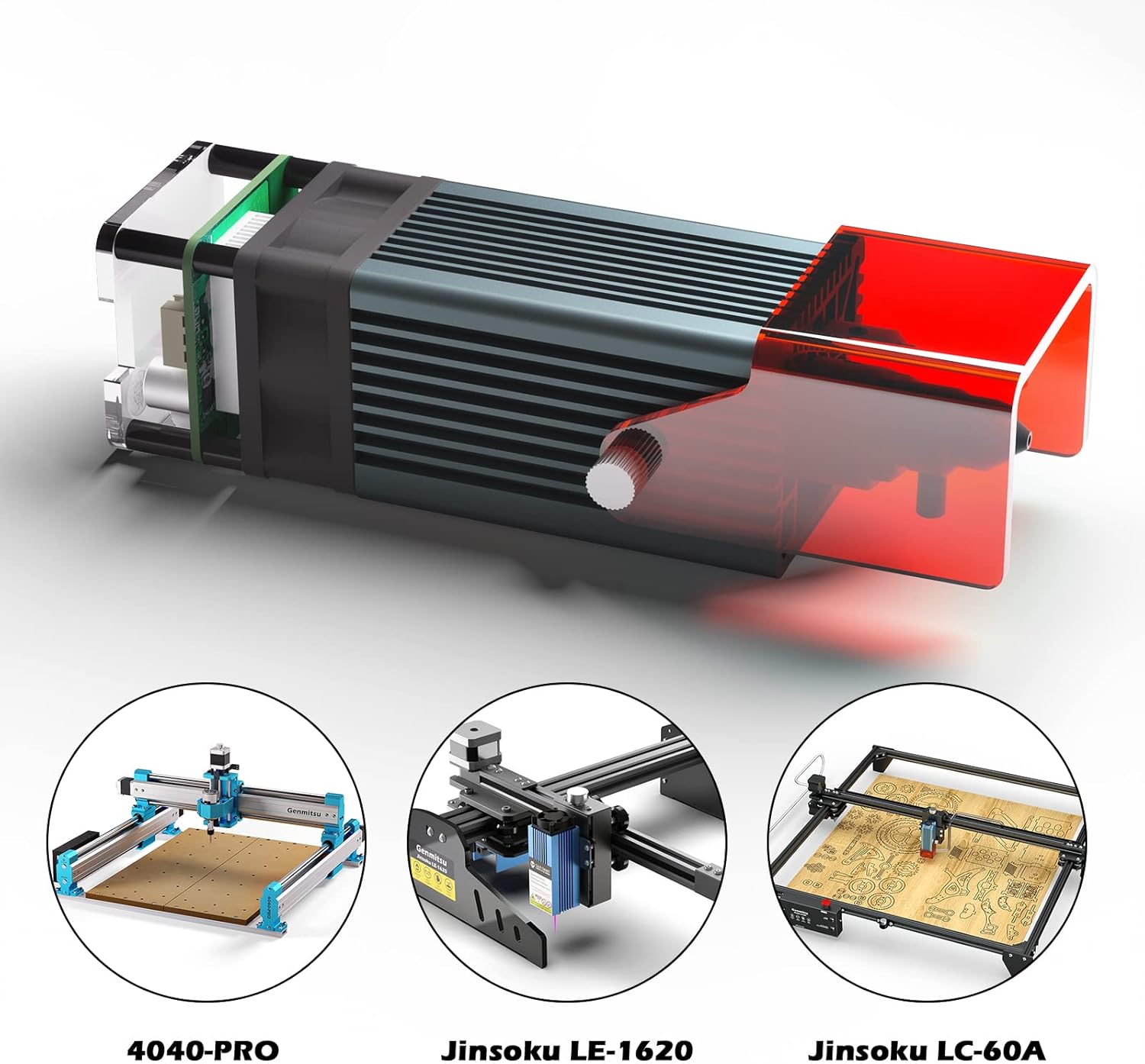 10W Compressed Spot Laser Module with Air Assist Nozzle M6186