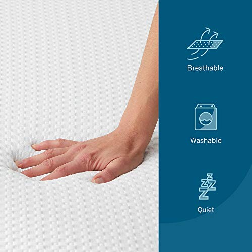 Gel Memory Foam Mattress Topper, Ventilated, Twin XL P977