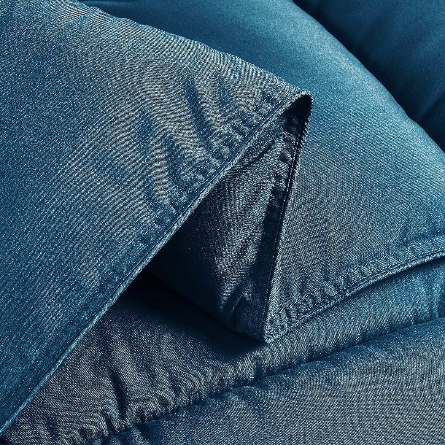 Teal Down Alternative Comforter Queen - 3-Piece Lightweight Set with Corner Tabs Z65384