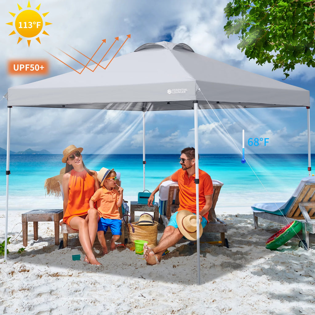 Pop Up Canopy Tent 10x10ft Waterproof Portable with Wheeled Bag F2066