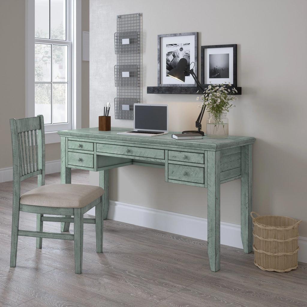 Coastal USB Charging Desk and Chair Set B8812