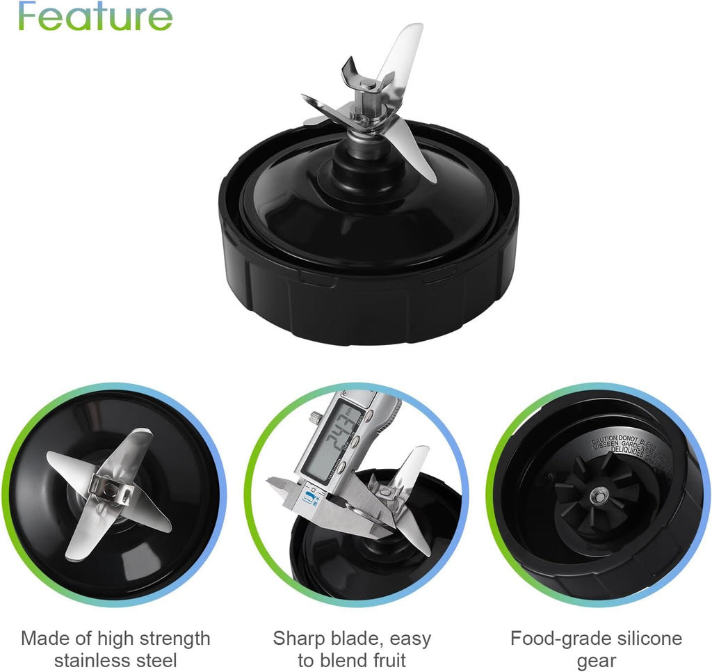 24oz Blender Cups with To-Go Lids and Extractor Blade O292