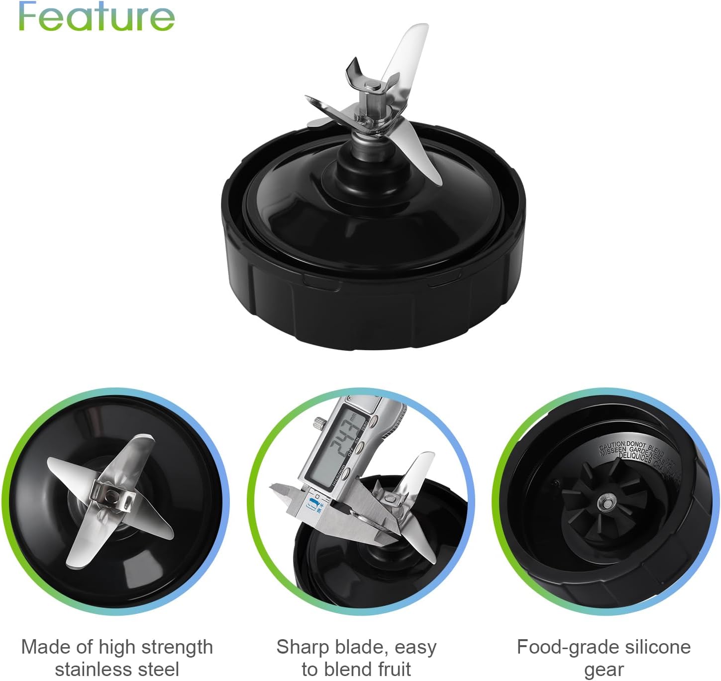 24oz Blender Cups with To-Go Lids and Extractor Blade O292