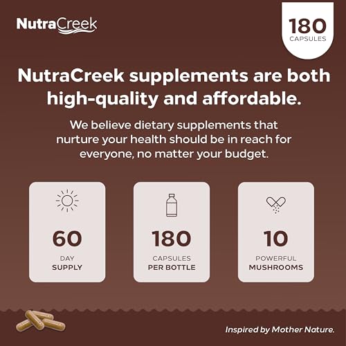 Mushroom Complex Supplement, 180 Capsules B602