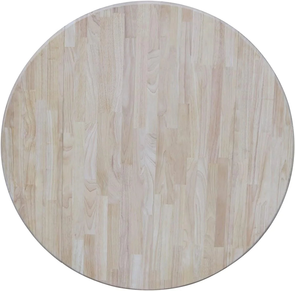 Round Dual Drop Leaf Pedestal Dining Table, Unfinished K6880