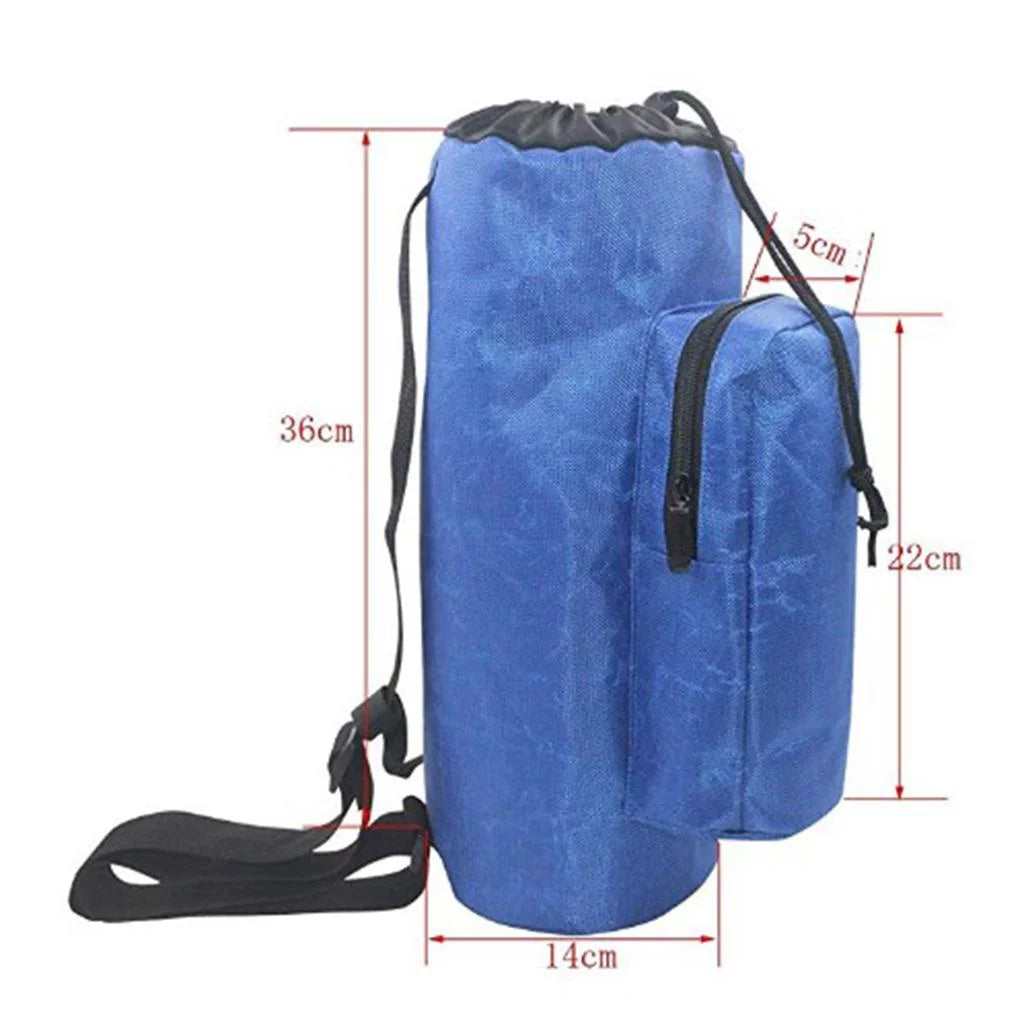 Oxygen Cylinder Tank Holder Backpack Sleeve Bag with Adjustable Shoulder Strap F27384