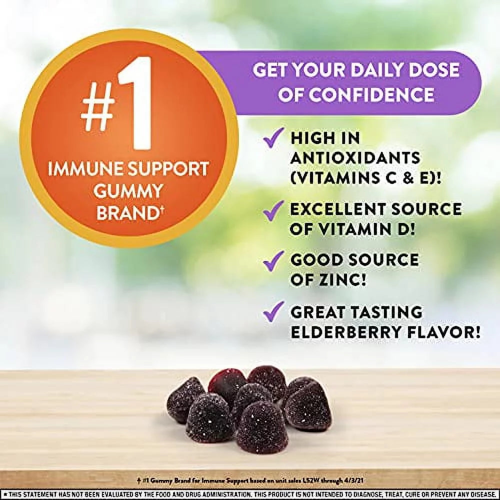 Elderberry & Zinc Gummies with Vitamins D and E Y53813
