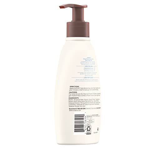 Daily Moisturizing Fragrance-Free Lotion with Prebiotic Oat, 12 fl. oz (Pack of 2) O443