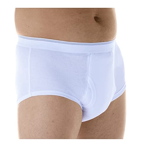 Reusable & Washable Incontinence Briefs for Men, Maximum Absorbency, Pack of 3 D48753