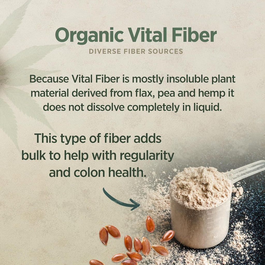 Organic Fiber Powder Supplement with Flax, Pea and Hemp, 7.76 oz C196